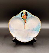 Prato de bolo vintage 1928 porcelana RS Alemanha acabamento dourado papagaio sobremesa prato de doces, usado comprar usado Prato de bolo vintage 1928 porcelana RS Alemanha acabamento dourado papagaio sobremesa prato de doces, usado comprar usado  Enviando para Brazil