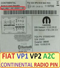Código de pino de desbloqueio fornecido FIAT CONTINENTAL Fiat 312 334 VP2 CE código de desbloqueio de rádio comprar usado  Enviando para Brazil