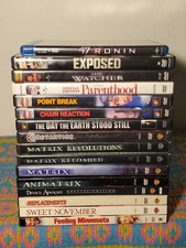 Keanu Reeves Collection (16-Movie DVD/Blu-Ray Lot) Matrix Trilogy Point Break comprar usado  Enviando para Brazil