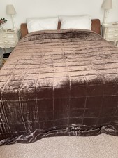 Chocolate velvet quilted for sale  FRODSHAM