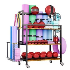 Usado, Easycom Home Gym armazenamento 4 níveis rack de grande capacidade para halteres - MARROM comprar usado  Enviando para Brazil
