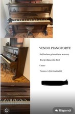 Vendo antico pianoforte usato  Milano