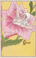 Cartolina art nouveau usato  San Giorgio a Cremano