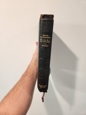 Antique 1934 Thompson Chain Reference Bible Kirkbride KJV Leather Cover comprar usado  Enviando para Brazil