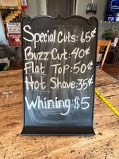 Metal chalkboard sign for sale  Middletown