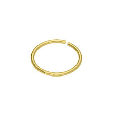 Piercing de argola de nariz liso 9 quilates ouro amarelo maciço 9 mm corpo joia calibre 20 comprar usado  Enviando para Brazil