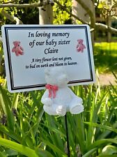Personalised baby grave for sale  NEWTOWNARDS