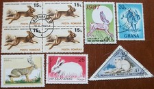 Briefmarken hasen kaninchen gebraucht kaufen  Walsrode