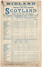 Midland railway handbill for sale  KETTERING