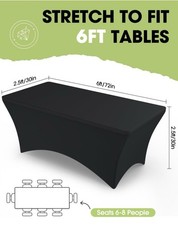 Fitted tablecloth black for sale  Miami