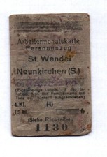 Fahrschein wendel neunkirchen gebraucht kaufen  Neugersdorf