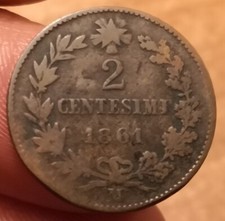 Centesimi 1861 milano usato  Olbia