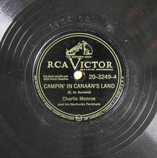 Charlie Monroe - Campin' In Canaan's Land - RCA VICTOR 20-3249 E, usado comprar usado  Enviando para Brazil