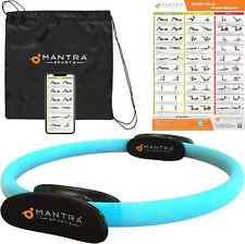 MANTRA SPORTS 14" Anel de Pilates SuperFit Círculo Azul com Pôster de Parede de Exercício e Bolsa comprar usado  Enviando para Brazil
