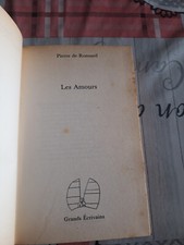 Amours pierre ronsard d'occasion  Saint-Laurent-en-Grandvaux