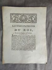 Lettres patentes roi. d'occasion  Pézilla-la-Rivière