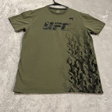 Usado, Camiseta masculina Venum UFC grande verde academia de treinamento MMA manga curta desempenho comprar usado  Enviando para Brazil