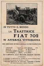 Pubblicita 1920 trattrice usato  Biella
