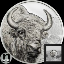 BISON - Mongolia 2025 - 1 uncja srebra PP Proof + Ultra High Relief - PUDEŁKO na sprzedaż  Wysyłka do Poland