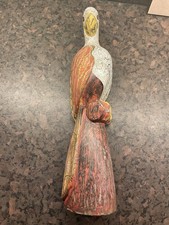 Wooden carved parrot for sale  SUTTON-IN-ASHFIELD