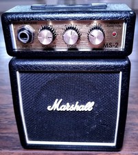 Mini Micro Marshall MS-2 Amplificador de Guitarra FUNCIONA *SEM TAMPA DE BATERIA* Amplificador Empilhável comprar usado  Enviando para Brazil