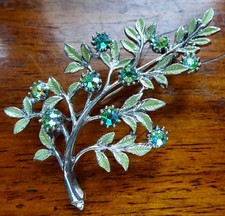 Vintage rhinestone green for sale Vintage rhinestone green for sale  LONDON
