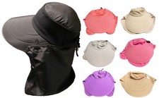 Damas Moda Ala Ancha Visera Protección Solar Cuello y Cara Cubierta Gorra Sombrero segunda mano  Embacar hacia Mexico