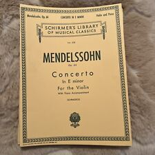 Schirmer concerto minor for sale  Candler