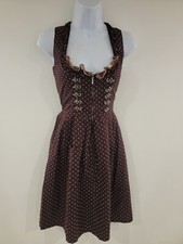 Vintage dress brown for sale  PLYMOUTH