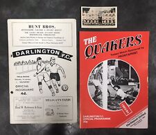 Darlington football programmes for sale  HIGH WYCOMBE