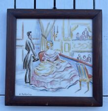 Quadro quadretto ceramica usato  Italia