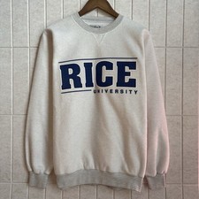 Moletom Vintage Rice University Médio Inside Out Pulôver Fuzzy EUA 90s comprar usado  Enviando para Brazil