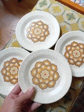 Vintage Royal Worcester Palissy Kalabar Side Plate Set x4, MCM, Retro, Floral for sale  HULL