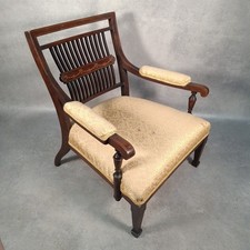 Edwardian mahogany elbow for sale  PLYMOUTH