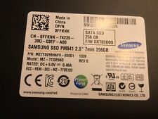 Samsung SSD 256GB TLC SATA 6Gb/s Limpo e Testado, SEM CADDY INC. comprar usado  Enviando para Brazil