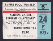 Ingresso de futebol 1974 5 lados A MANCHESTER UNITED CHELSEA TOTTENHAM CELTIC RANGERS, usado comprar usado  Enviando para Brazil