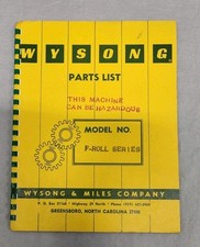 Wysong miles parts for sale  Bellmore