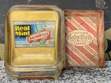 Receptor de troca de goma vintage original Baby Ruth e caixa publicitária contador display comprar usado  Enviando para Brazil