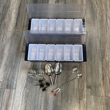 Kit de bar bandeja de estação de enfeite, gabaritos, colheres de gelo, colheres de agitação, bico de garrafa e muito mais comprar usado  Enviando para Brazil