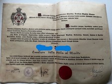 Diploma ordine san usato  Santa Maria a Vico