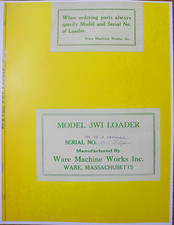 Ware 3wi loader for sale  Wellesley Island