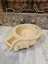 Tigela de pedra para decoração de jardim, destaque externo ou interno, decoração de pedra artesanal comprar usado  Enviando para Brazil