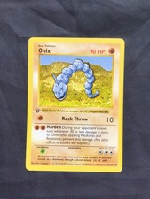 Cartas Pokemon: conjunto básico 1ª edição comum: Onix 56/102 comprar usado Cartas Pokemon: conjunto básico 1ª edição comum: Onix 56/102 comprar usado  Enviando para Brazil
