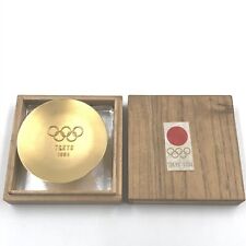 Taça comemorativa dos Jogos Olímpicos de Tóquio Japão 1964 saquê dourado comprar usado  Enviando para Brazil