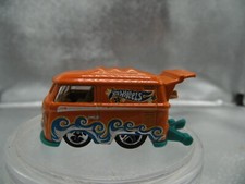 HOT WHEELS KOOL KOMBI VOLKSWAGEN VW BUS VAN 2012 LARANJA AZUL-PETRÓLEO SOLTO, usado comprar usado  Enviando para Brazil