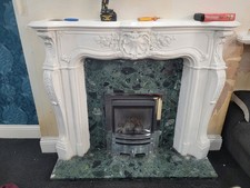 White fireplace surround for sale  MANCHESTER