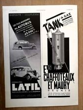 1935 advertising latil d'occasion  Expédié en Belgium