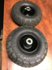 Pneus pneumáticos 2x 10” cortadores de grama carrinho de mão rodas de caminhão pneus 4.10/3.50-4" comprar usado  Enviando para Brazil