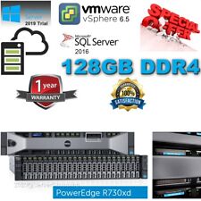 Dell PowerEdge R730 2x E5-2695v4 2.10GHz 128GB DDR4 H730 2x750W 2x960GB SSD 2.5" comprar usado  Enviando para Brazil