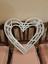 Cuore vimini bianco usato  Roma